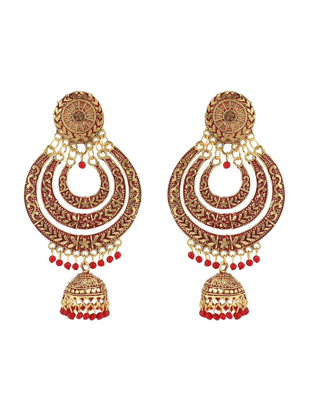 Buy Priyaasi Purple Butterly AD Stone Studded Drop Earrings Online At Best  Price @ Tata CLiQ